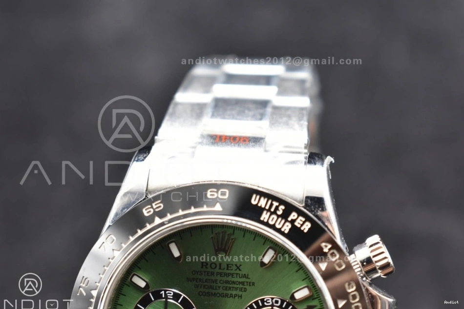 SA4130 IPK Green and Case Ceramic Bracelet Best 904L Bezel SS Daytona 1:1 Edition Black Dial 1207